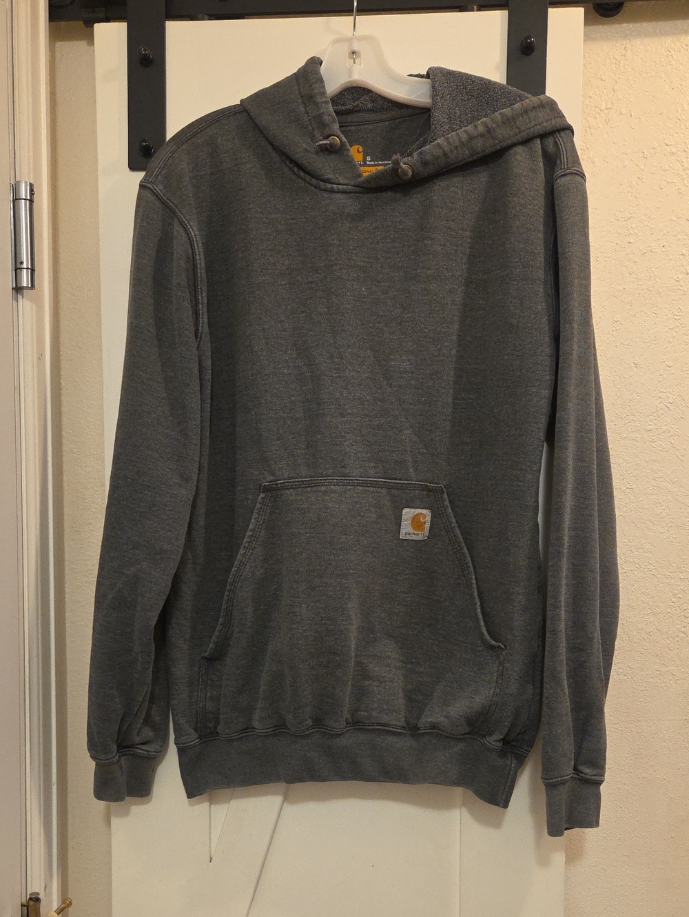 Carhartt Charcoal Gray Pullover Hooded Sweatshirt